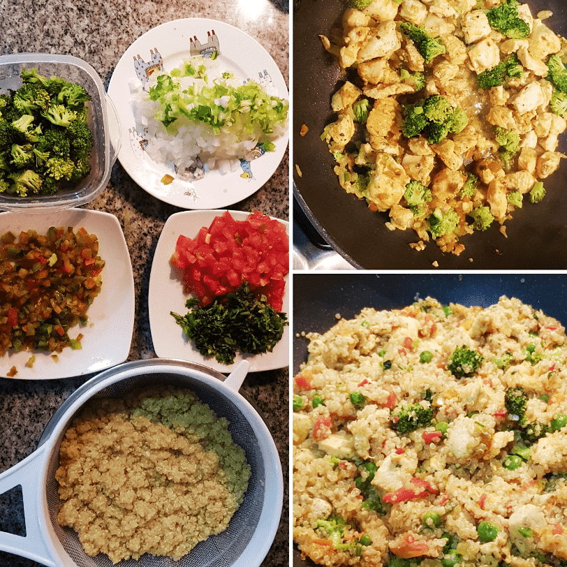 Quinoa-con-pollo-y-vegetales