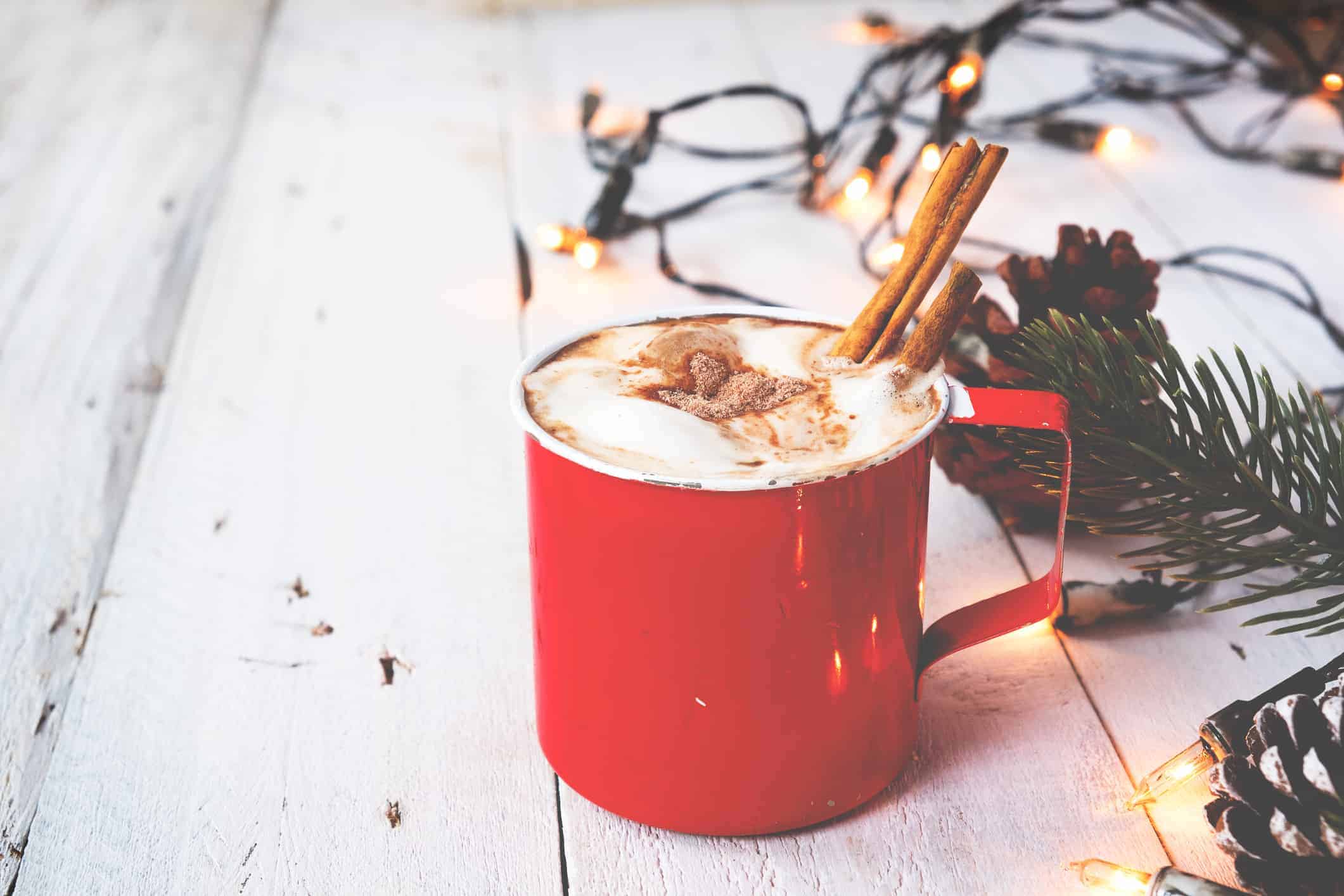 Hot chocolate Weihnachtliches Heißgetränk