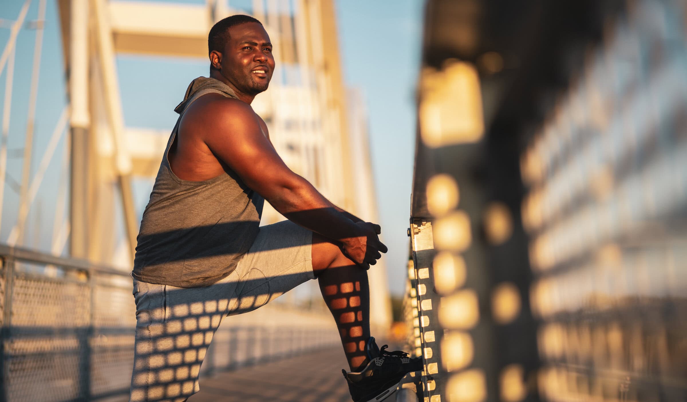 man exercising to reduce his body weight