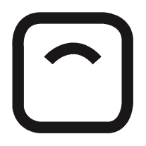 Black weight scale icon