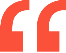 Orange quotation marks